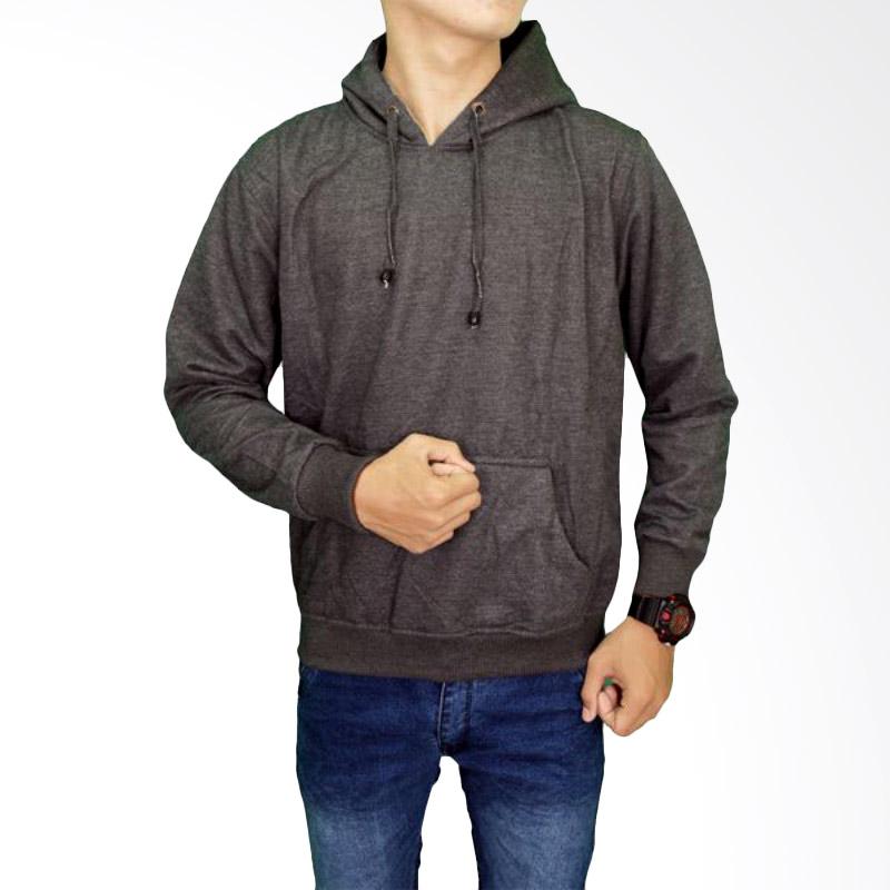 Gudang Fashion SWE 986 Mens Fleece Sweater Pria - Grey