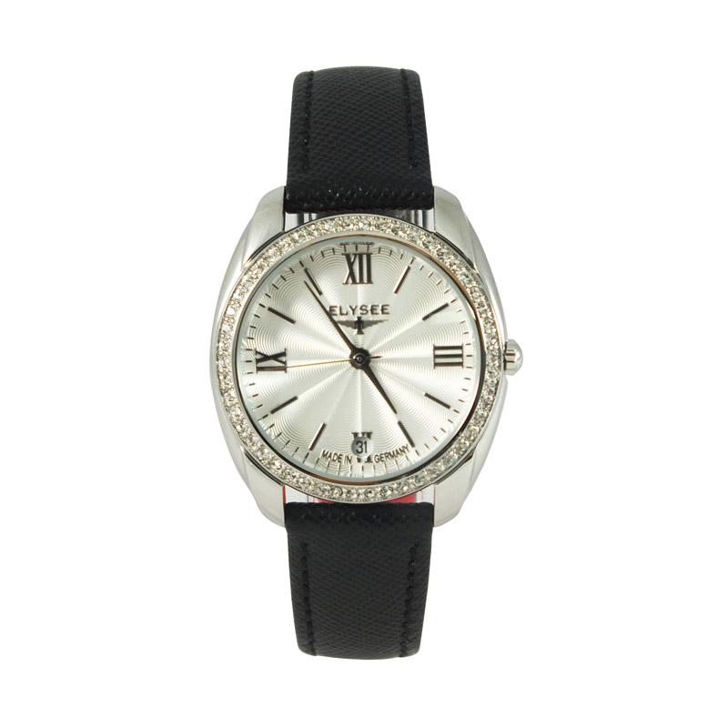Elysee Watches 28600B Diana Watches Leather Jam Tangan Wanita - Silver