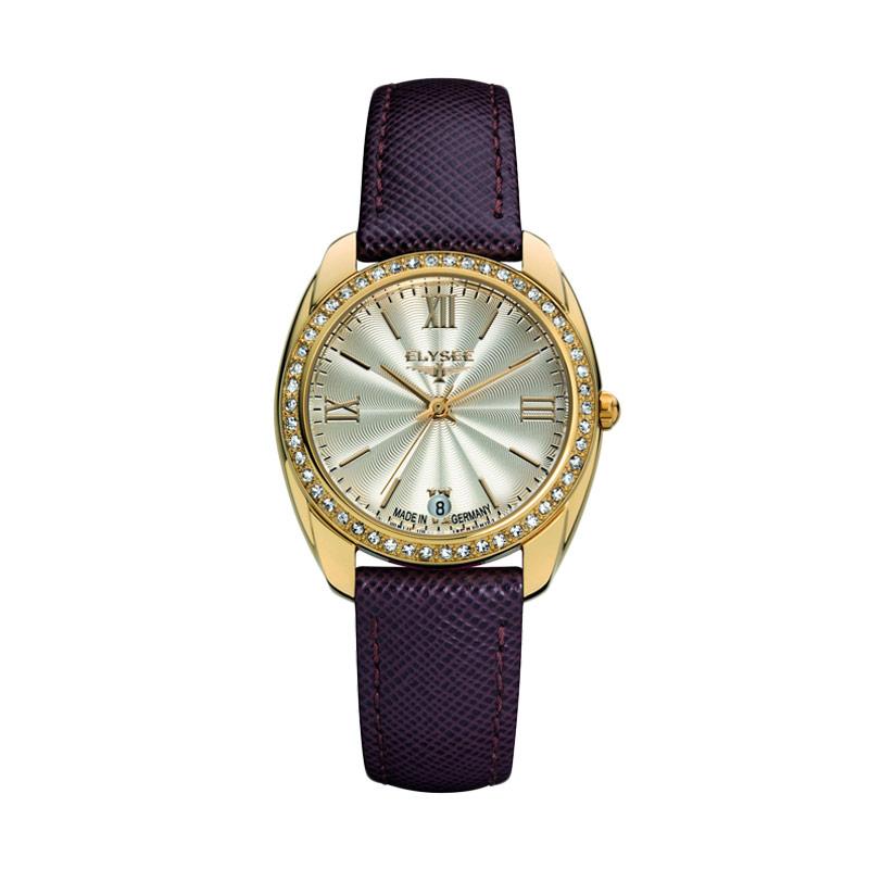 Elysee Watches 28601B Diana Watches Leather Jam Tangan Wanita - Silver