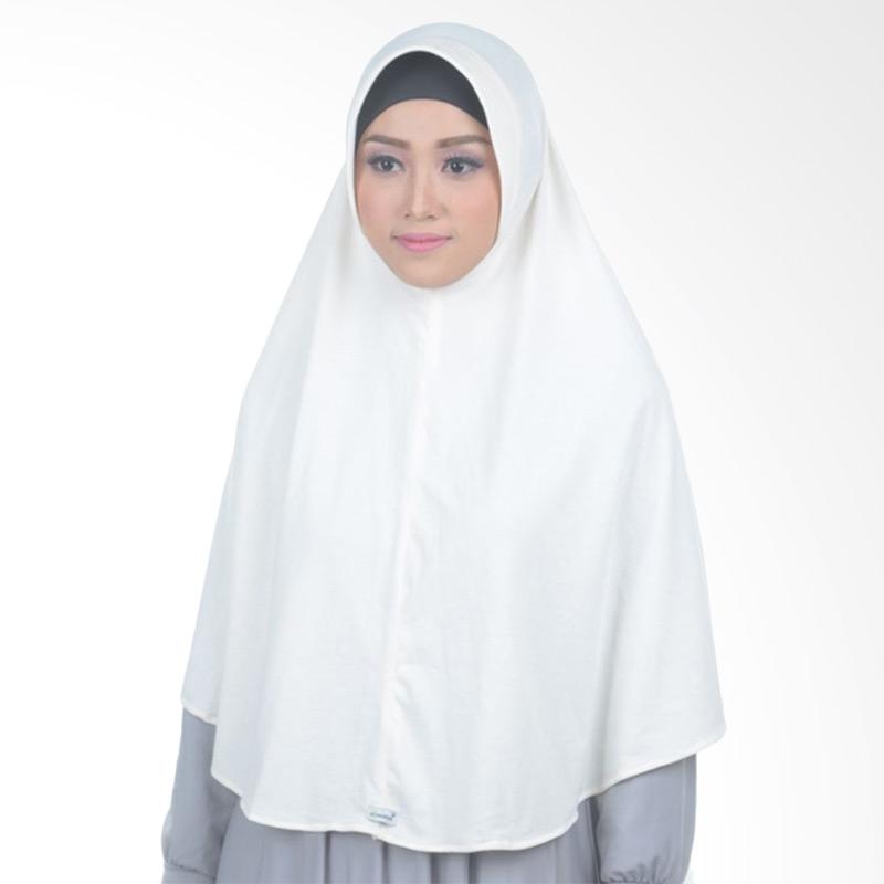 Atteena Hijab Aulia Basic Tuton Jilbab Instant - Broken White