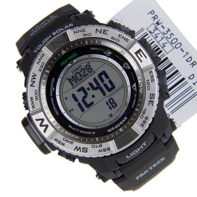 Promo CASIO PROTREK PRW-3500-1 Triple Sensor Tough Solar Jam Tangan Pria -  Black Silver di Seller Casio Indotama Shop - Kota Jakarta Barat, DKI  Jakarta | Blibli
