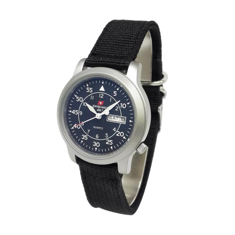 Swiss Navy Nato Strap 8805LECSSBABA Jam Tangan Wanita - Black