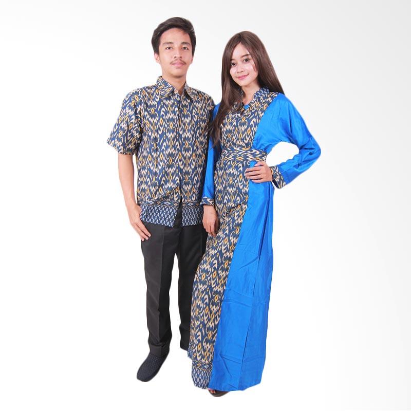 Batik Putri Ayu Solo Sarimbit SRG108 Batik Couple - Biru