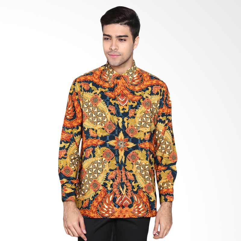Batik Waskito Long Sleeve Dobby Silk KB LE 0702 Shirt - Orange