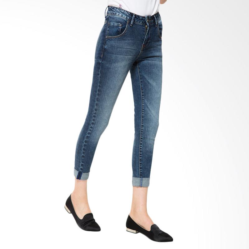 People's Denim Ladies Nazeline RU Jeans Celana Wanita - Biru