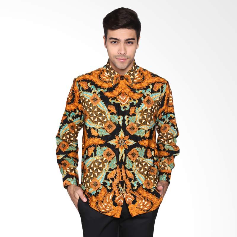 Batik Waskito Long Sleeve Dobby Silk KB LE 0702 Shirt - Brown