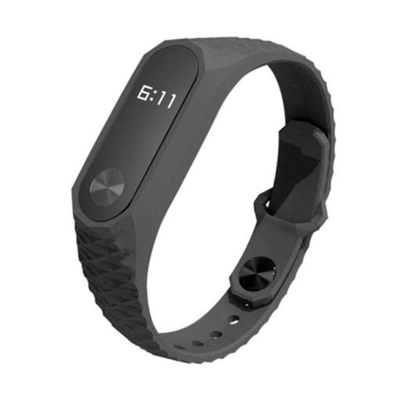 Jual Mijobs Original Aurora Silicone Strap For Xiaomi Mi Band 2 Hitam Online Oktober 2020 Blibli Com