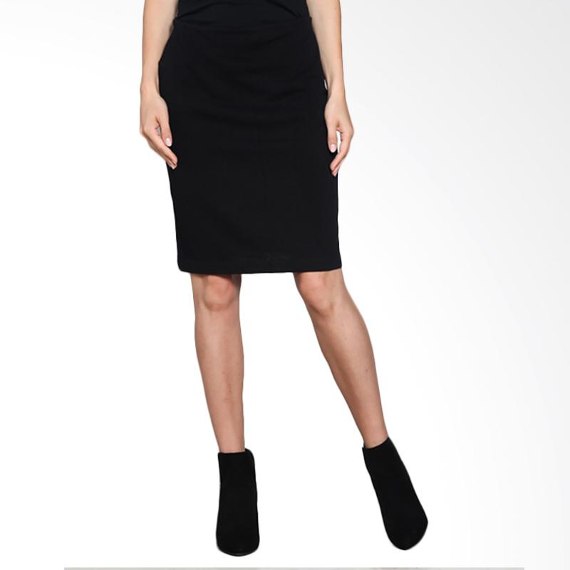 Noir Sur Blanc Ladies Malta Knitwear skirt - Black