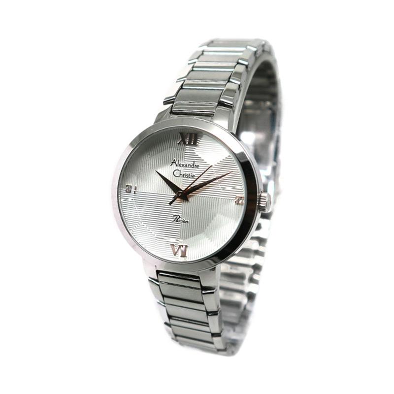 Alexandre Christie 2616 Jam Tangan Wanita - Silver White