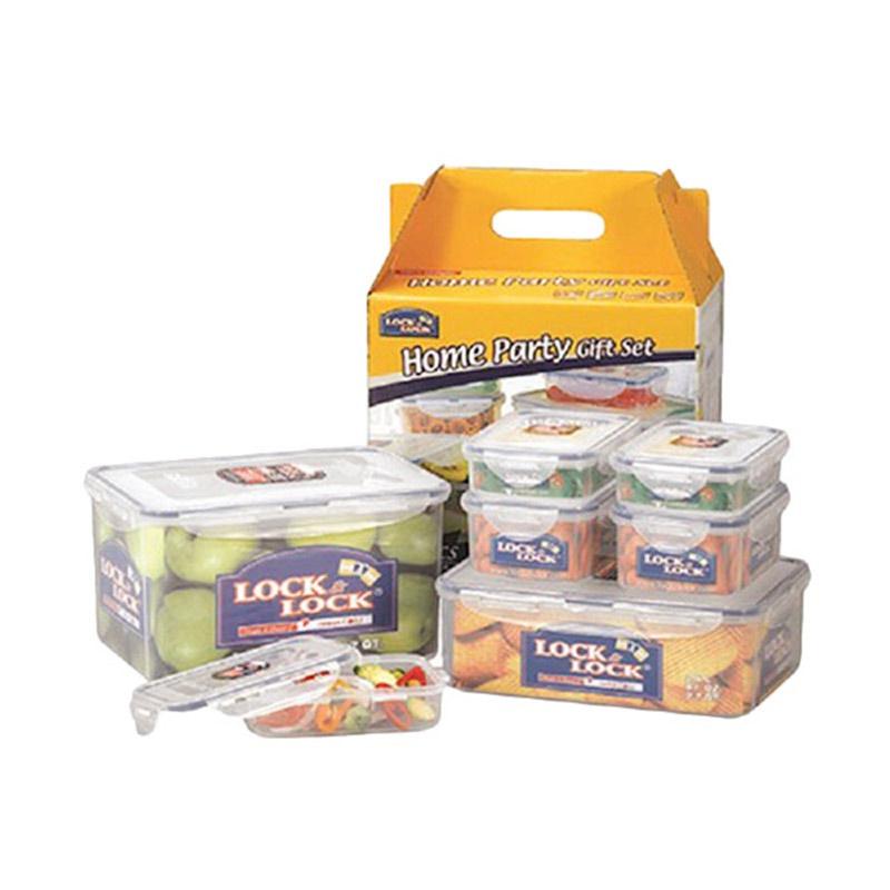 Jual Lock Lock Gift Set Plastic Food Container With Color Box 7 Pcs Online Desember 2020 Blibli