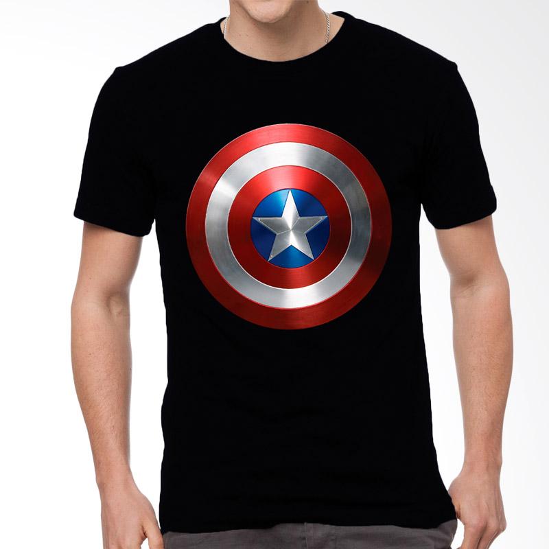 Fantasia Captain America Justice Protector T-Shirt Pria - Hitam Extra diskon 7% setiap hari Extra diskon 5% setiap hari Citibank – lebih hemat 10%