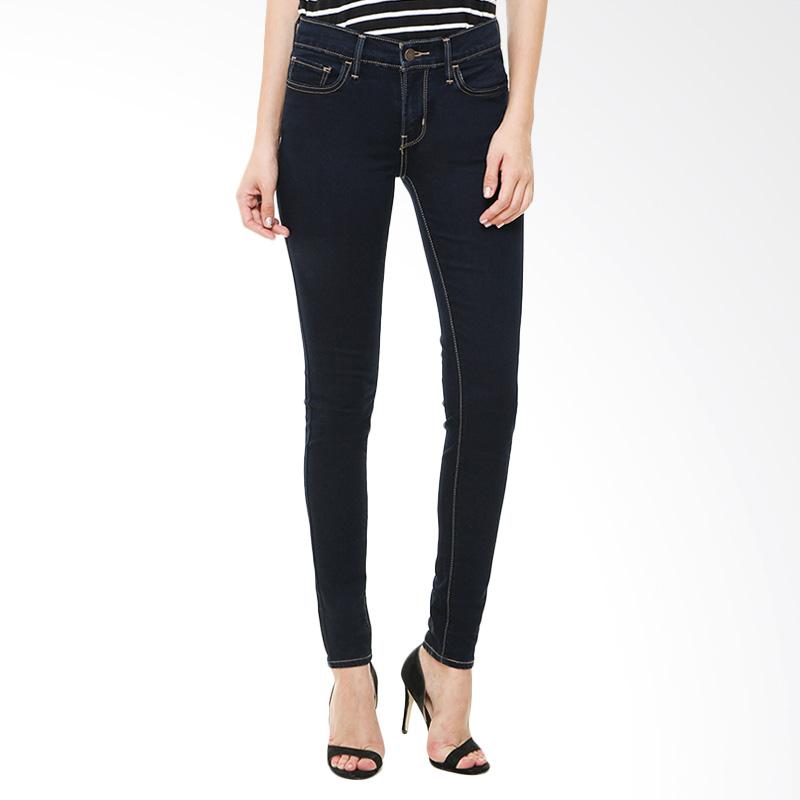 Levi's 710 Super Skinny Dusk Rinse Celana Jeans Panjang Wanita - Black
