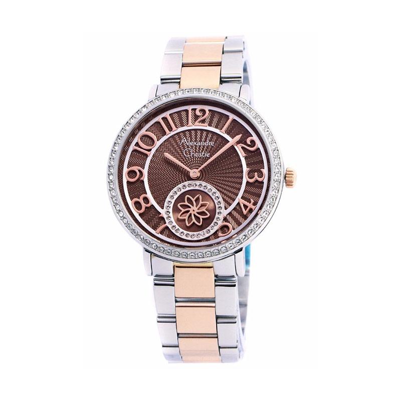 Alexandre Christie 2581 Jam Tangan wanita - Brown Roseold