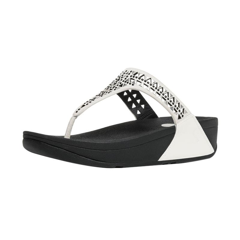 Fitflop Carmel Toe-Post Slippers Urban Sandals Wanita - White