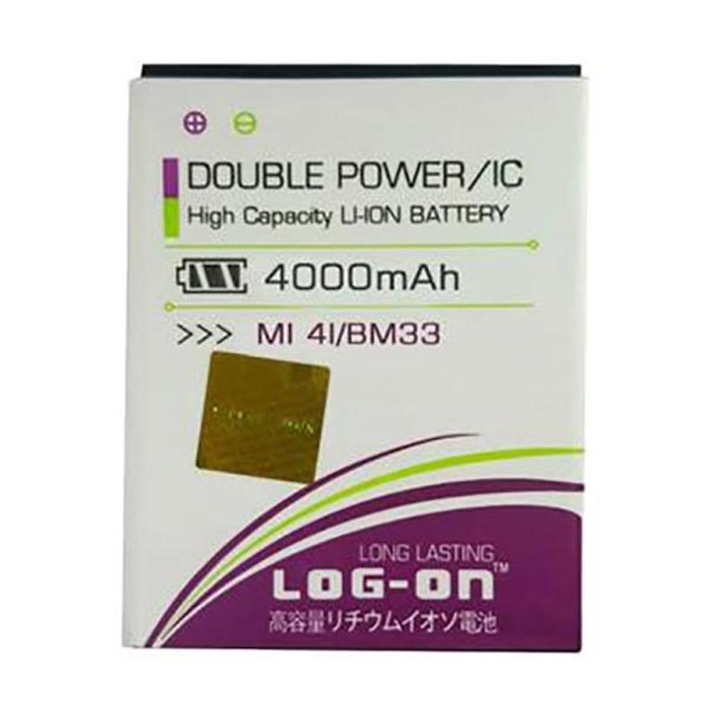 harga Log On Double Power and IC Battery for Xiaomi Mi4i [4000 mAh/Garansi