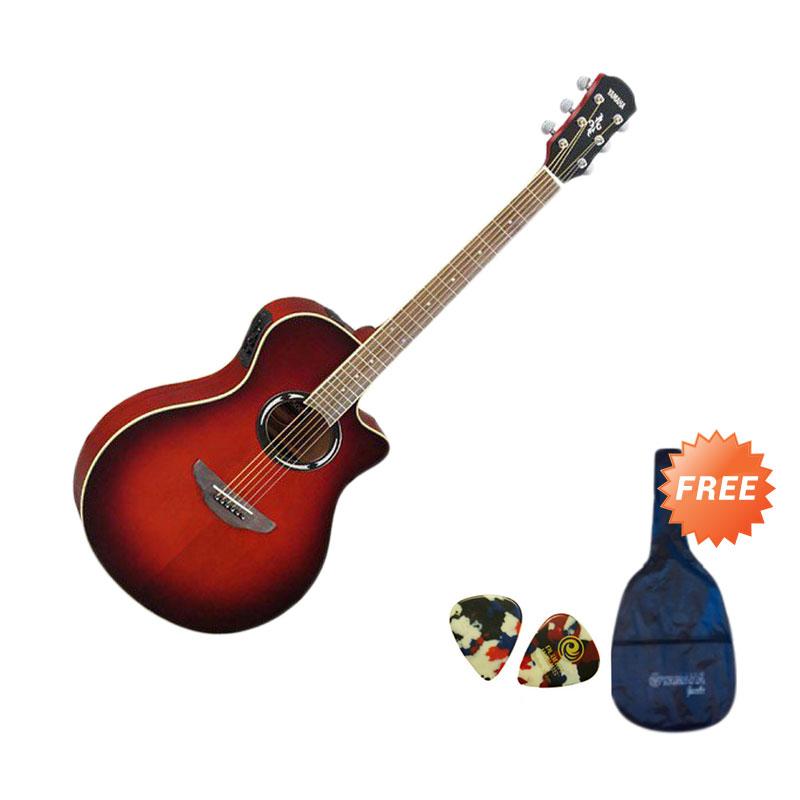 Jual Yamaha Cpx 500ii Gitar Akustik Elektrik Dark Red Burst