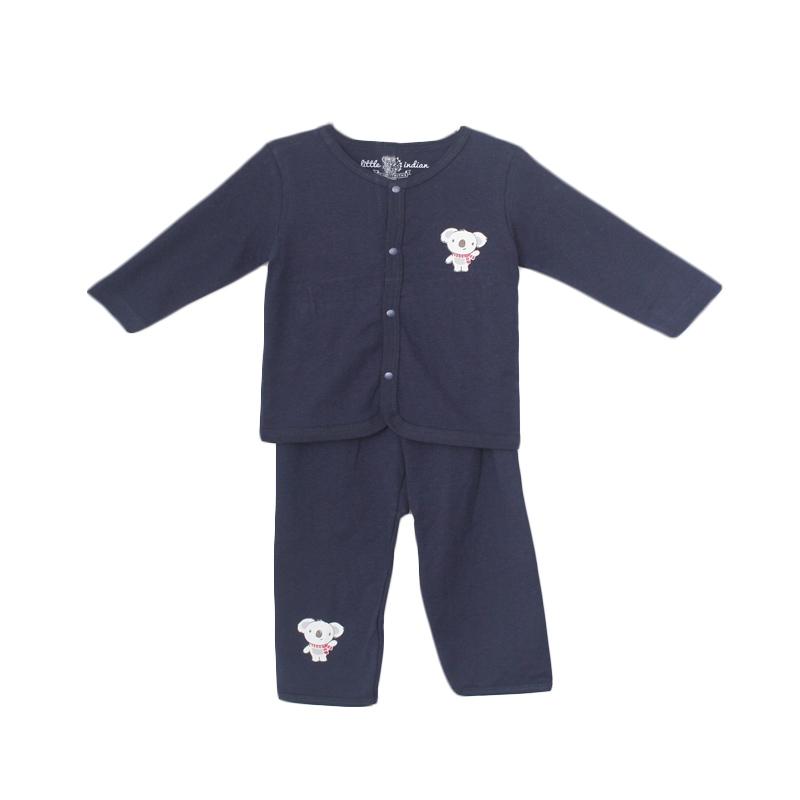 Little Indian Kancing Panjang Koala Setelan Pakaian Bayi - Navy