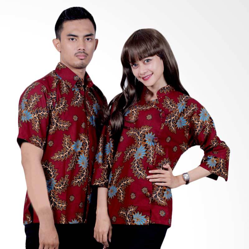 Batik Sarimbit SRB16 Katun Premium Set Batik - Maroon