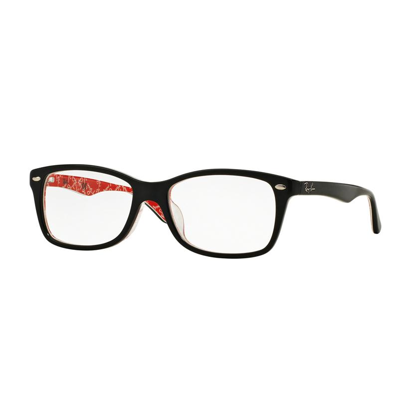 Jual Ray Ban Vista Optical Rx5228f 2479 Demo Lens Kacamata Top Black On White Red Size 53 Online Desember 2020 Blibli