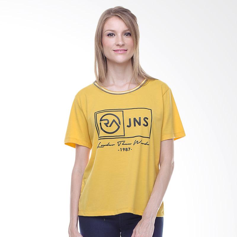 RA Jeans Ladies Zoe Boxy RAW.6.127DY.SS T-Shirt Wanita - Kuning Extra diskon 7% setiap hari Citibank – lebih hemat 10% Extra diskon 5% setiap hari