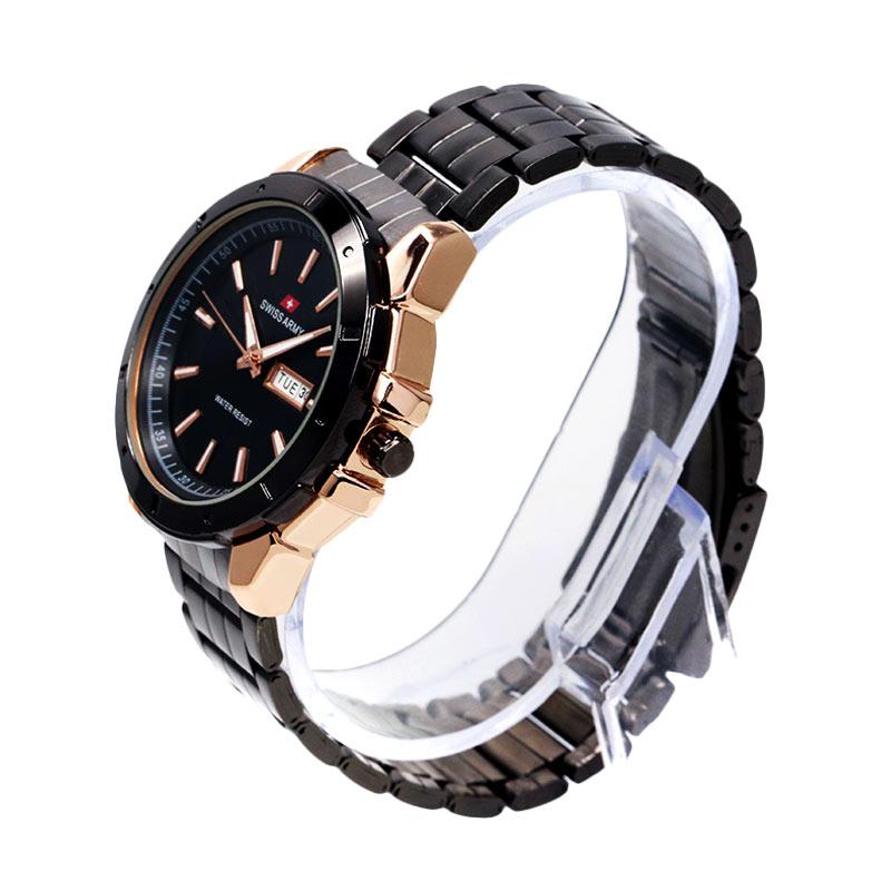 ... Swiss Army SA0301 Jam Tangan Pria Hitam Rosegold Free Jam Tangan