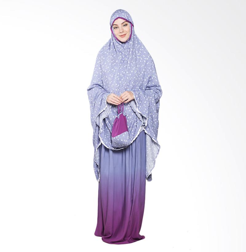 Aira Muslim Butik AB.MK.009 Nadeeva Prayer Set - Blue Purple