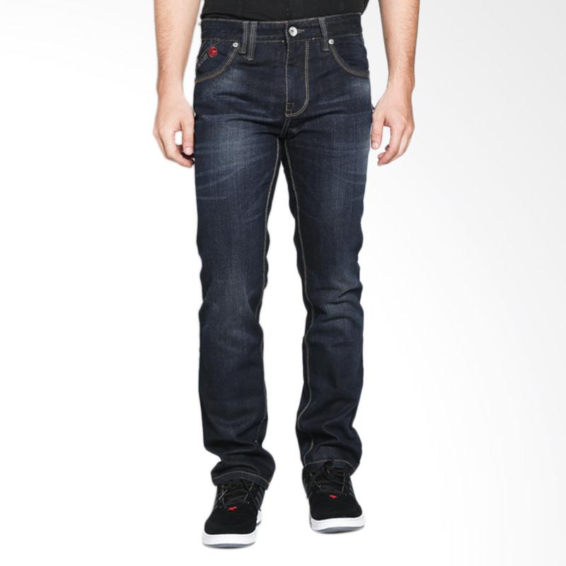 Cardinal Jeans Straight Slim LCJX001 02 Celana Panjang Pria - Dark Blue