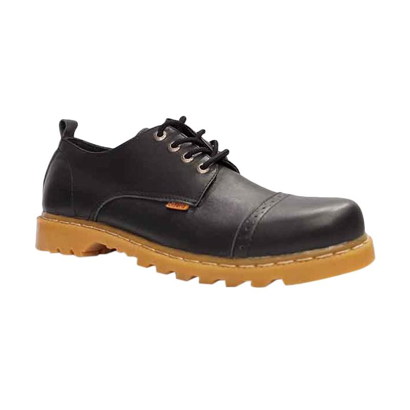 Dr.Faris Footwear 2012 SCC Leather Sepatu Boots Pria - Black