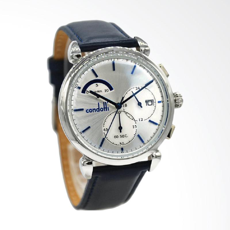 Condotti Jam tangan Pria - Navy Silver CN1039-S02-L04