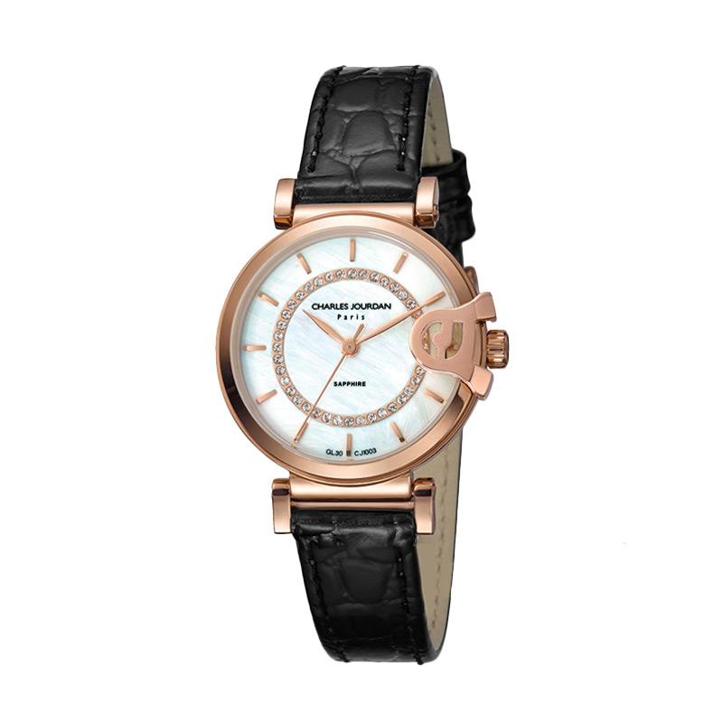 Charles Jourdan CJ1003-2512 Swarovski Jam Tangan Wanita - Rose Gold