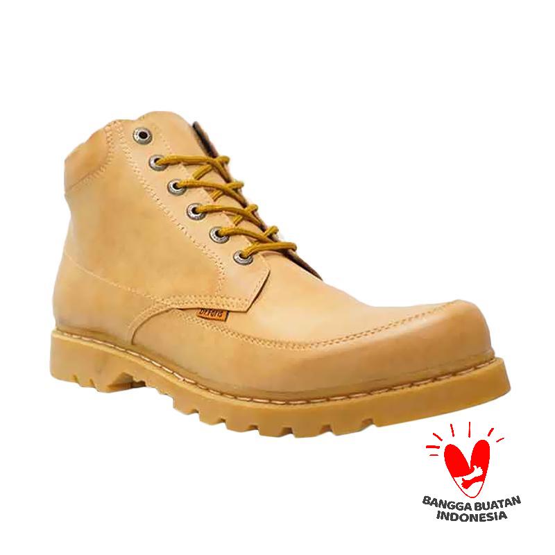Dr.Faris Footwear 401 SCC Leather Boots Sepatu Pria - Camel
