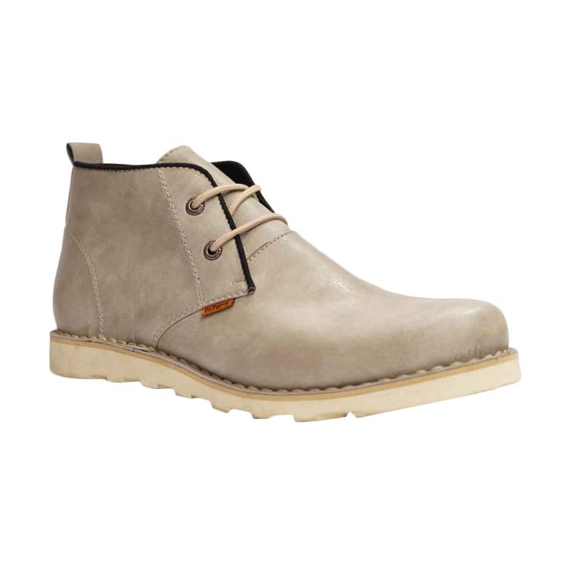 Dr.Faris Footwear 3012 SE Leather Sepatu Boots Pria - Grey