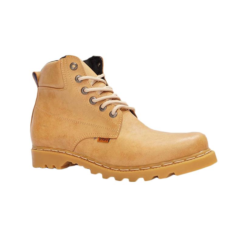 Dr.Faris Footwear 405 SCC Leather Boots Sepatu Boots - Camel