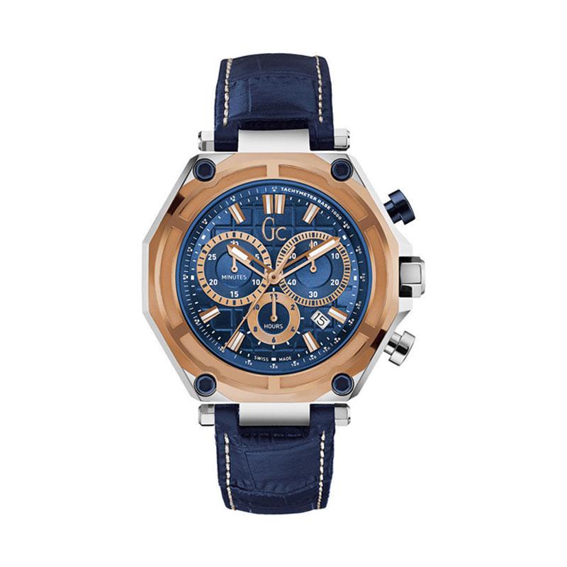 Guess Collection X10002G7S Jam Tangan Pria - Silver Gold Navy