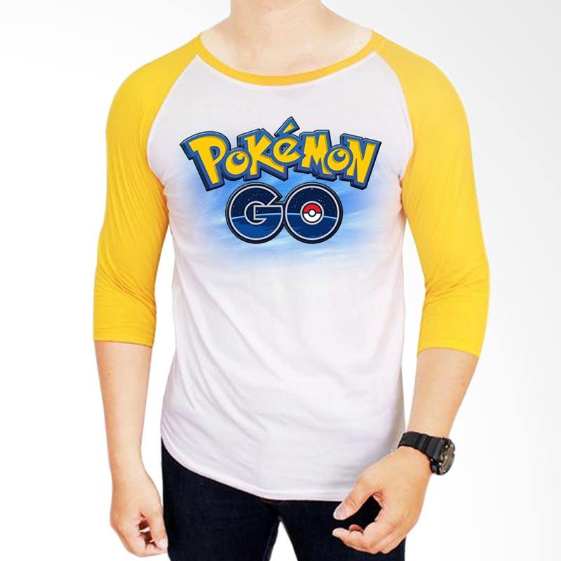 T-Shirt Glory Pokemon Go Logo Kaos Pria 3D - Putih Kuning Extra diskon 7% setiap hari Extra diskon 5% setiap hari Citibank – lebih hemat 10%