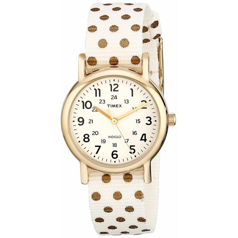 timex weekender gold