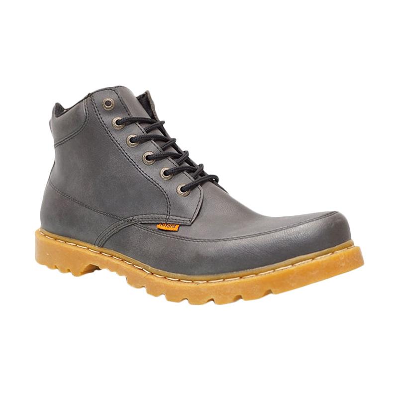 Dr.Faris Footwear 401 SCC Leather Sepatu Boots - Grey