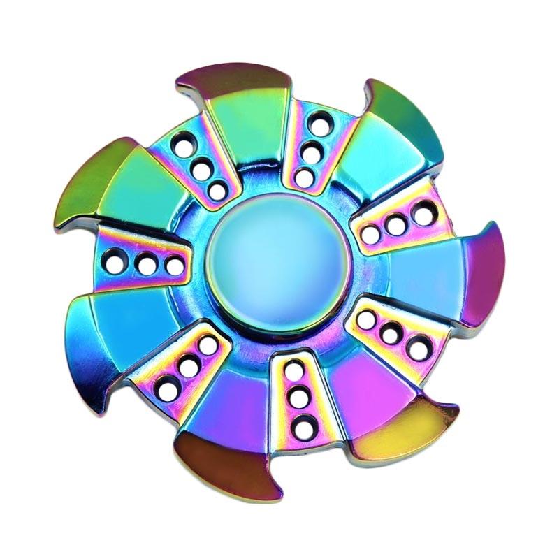 Rainbow Fidget Spinner Mainan Hand Spinner Premium 3 Circle Arms Source · Tingbelmart 7 Blades Arms
