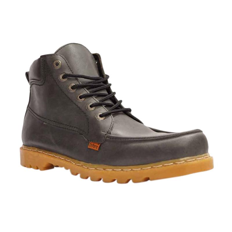 Dr.Faris Footwear 401 SCC-1 Leather Boots Sepatu Pria - Grey