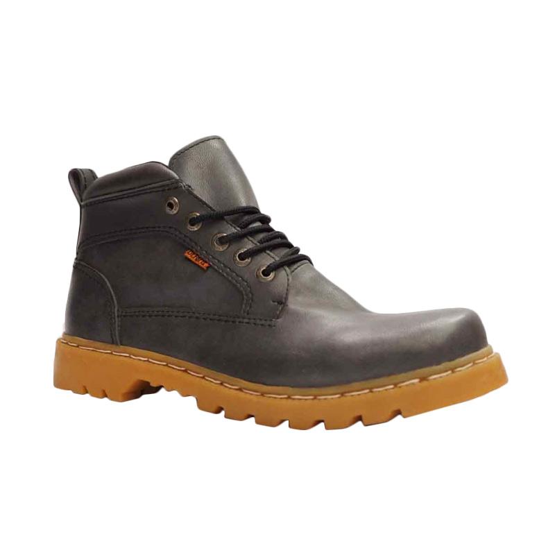Dr.Faris Footwear 4021 SCC Leather Sepatu Boots Pria - Grey