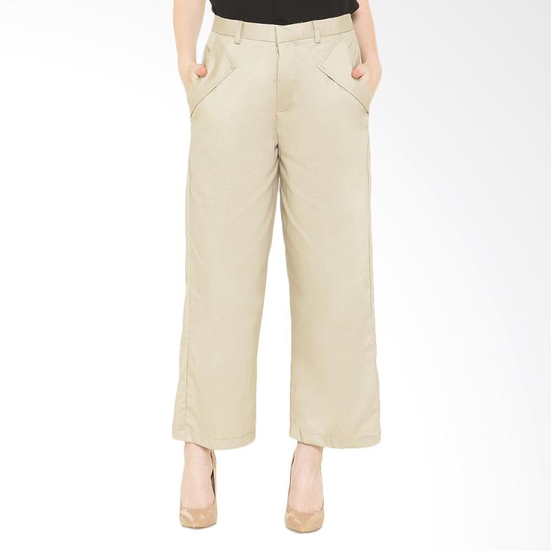 Magnificents Ladies CPPBEI17 Cullotes Pocket Pants - Khaki
