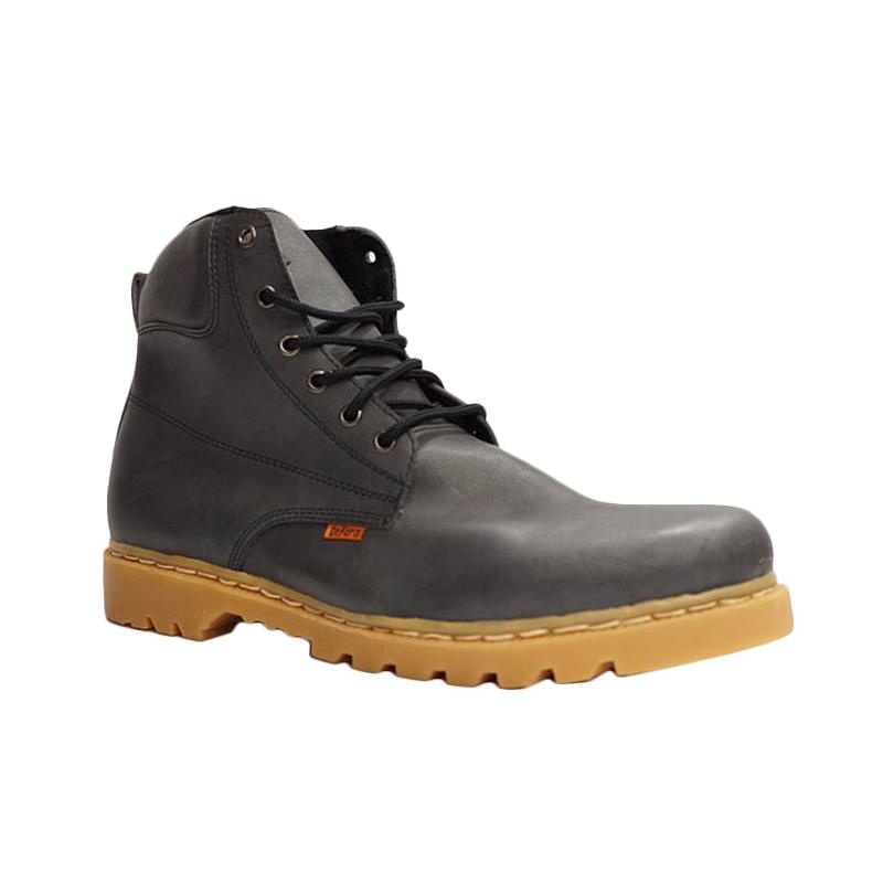 Dr.Faris Footwear 405 SCC Leather Boots Sepatu Boots - Grey