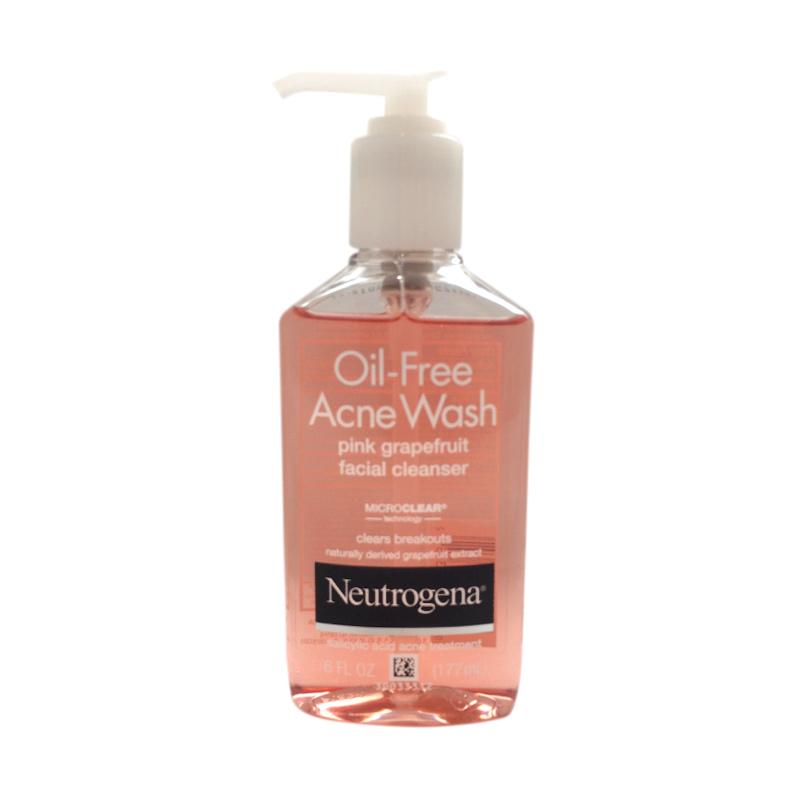 Pink Grapefruit Oil Free Acne Wash Facial Cleanser Neutrogena