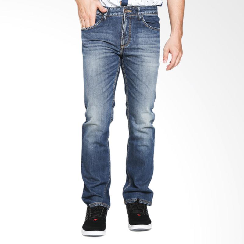 Cardinal Jeans Straight Slim LCJX003 02 Celana Panjang Pria - Medium Dark