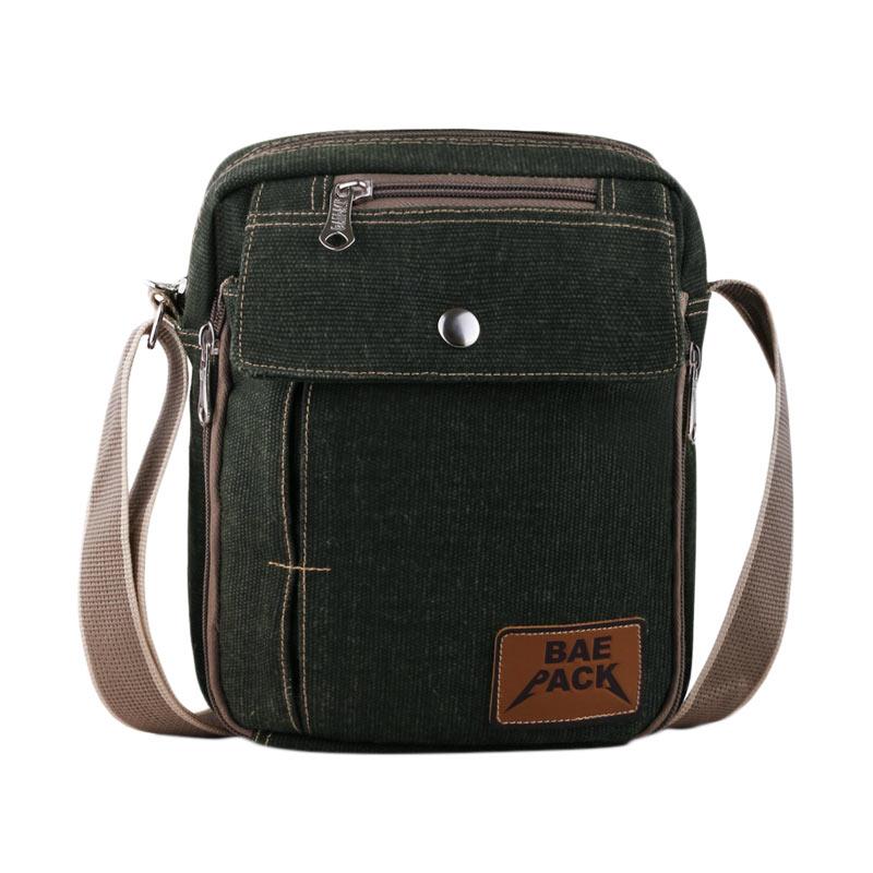 Baepack Classic Canvas Multifunction Messenger Shoulder Bag - Dark Green. Brand: Baepack