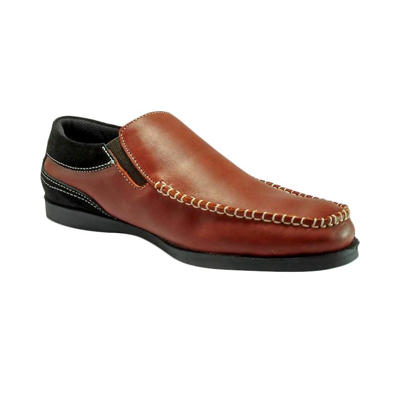 Mekafa Rajugear Genuine Leather Sepatu Kulit Pria - Maroon