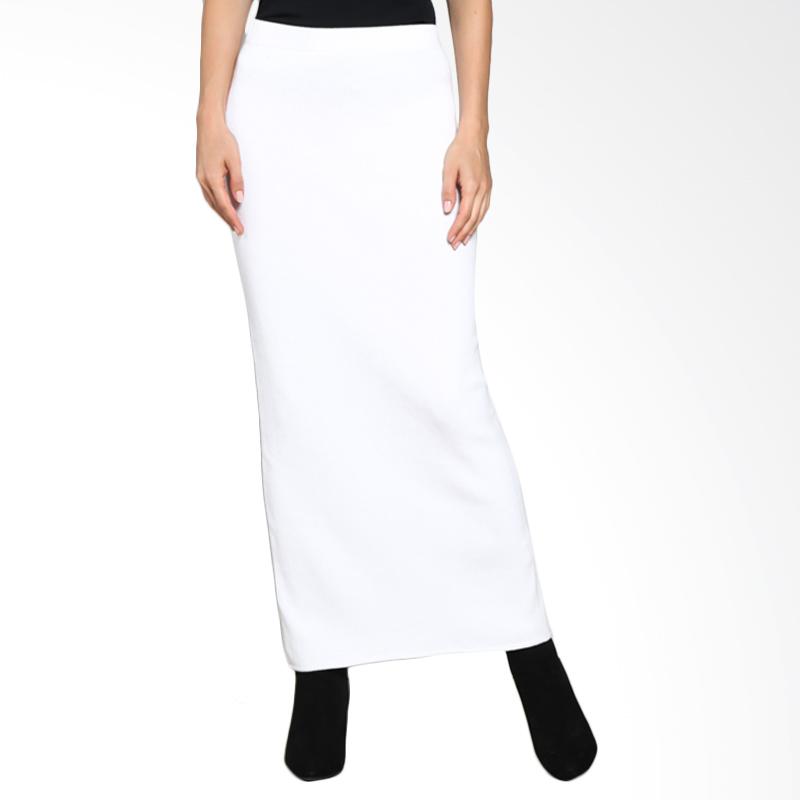 Noir Sur Blanc Ladies Long Knitwear Skirt - White