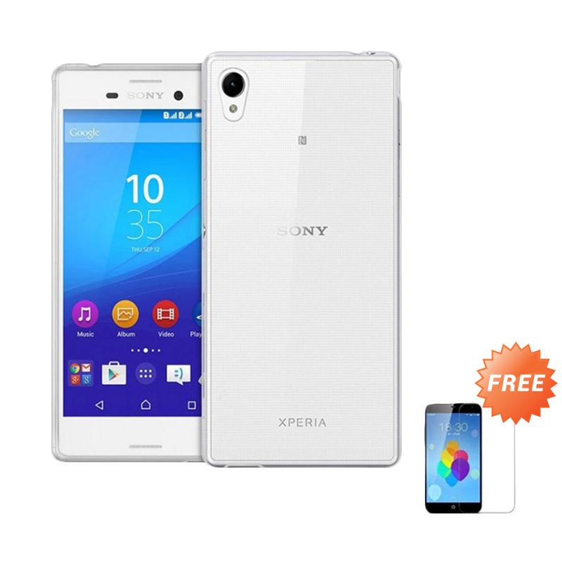 harga Case Ultra Thin Softcase Casing For Sony Xperia E3 or D2203 - Clear + Free