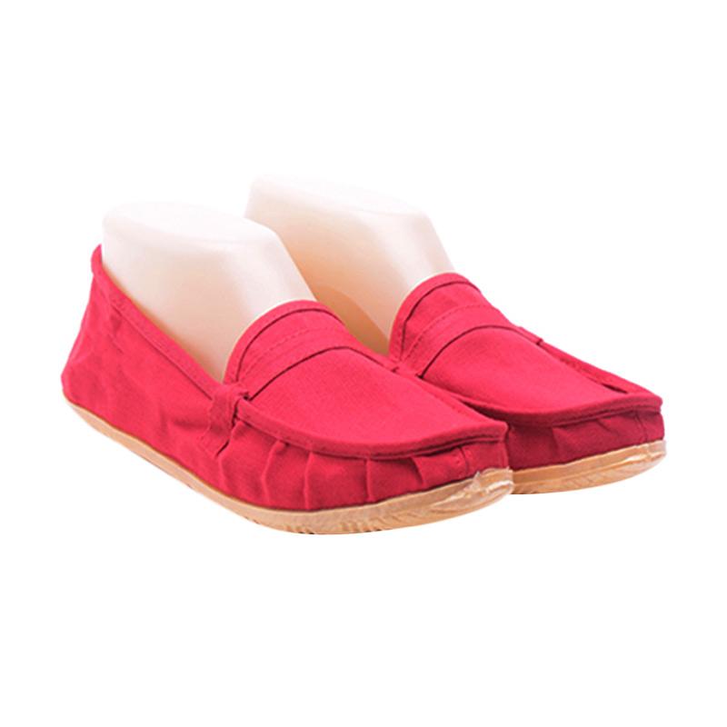 Dr Kevin Light Comfort and Flexible Slip On Shoes 5306 Sepatu Wanita - Red