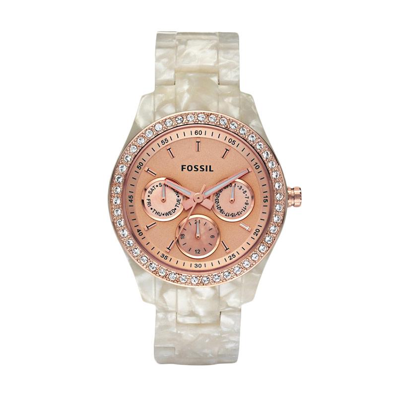 Jual Fossil Stella Multifunction Pearlized White Es 2887 Jam Tangan Wanita Online Januari 2021 Blibli